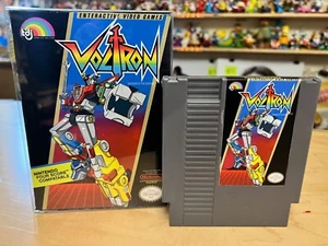 VOLTRON NES GAME CARTRIDGE AND BOX IN PROTECTOR CUSTOM ART PIECE NINTENDO RETRO - Picture 1 of 9
