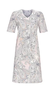 Ringella Damen Nachthemd Kurzarm 4211051 Orchid Cream Gr. 38 S Muster - Bild 1 von 1