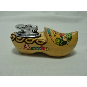 Vintage Holland wooden shoe lighter Aruba souvenir - Picture 1 of 11