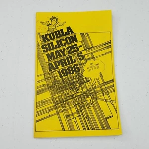 1986 Kubla Silicon World Science Fiction Con Program Victoria Poyser Offutt Book - Picture 1 of 16