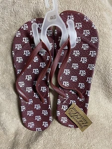 NCAA Texas ATM Flip Flop Sandals Women’s Size 10 - Picture 1 of 2