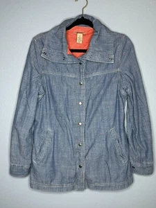 Duluth Trading Co Denim Thermal Lined Shacket Women's S Blue Pockets Outdoors - Picture 1 of 5