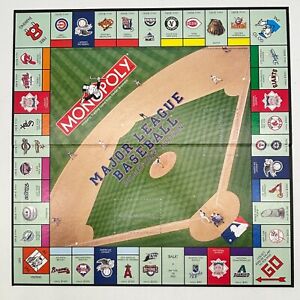Monopoly Major League Baseball Game Board 2005 Replacement Pieces Parts