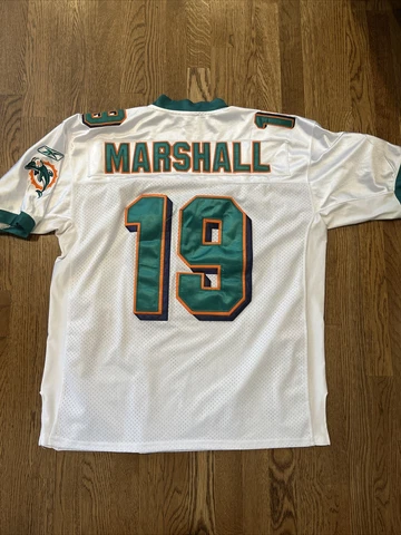 Miami Dolphins Brandon Marshall jersey mens size 52 stitched Reebok Cover