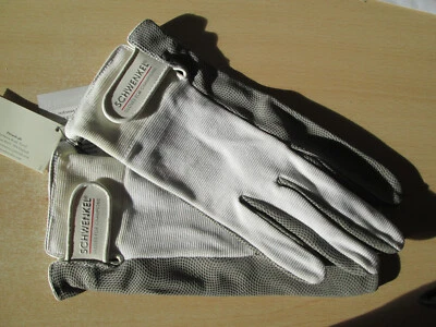 Reithandschuh Turnierhandschuh Schwenkel weiß  Größe 9,5  B-Ware - Bild 1 von 3