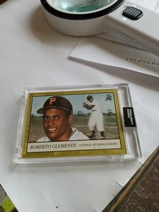 Topps Project 2020. SSP Roberto Clemente gold 1 of 1 Artist. OldManAllan.#78 - Picture 1 of 2