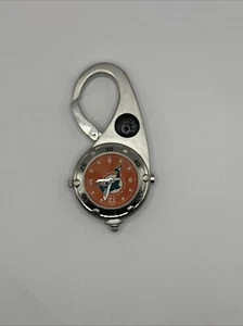 Miami Dolphins Carabiner Watch Men 38mm NFL Light Compass Not Tested As Is - Picture 1 of 4