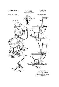 Heim Wandkunstdruck - Vintage Bauplan - WC-SITZ PATENT - A4,A3, A2,A1,A0 - Bild 1 von 1