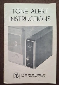 Vintage E.F. Johnson Tone Alert Manual - Picture 1 of 3
