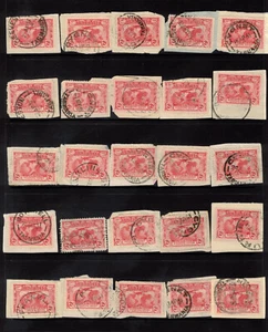 1931 2d Kingsford Smith's World Flights x 25, Shades and Postmarks - Free Post - Picture 1 of 1