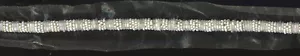 1/4" CREAM BEADED RIBBON FABRIC TRIM 5 YARDS - Bild 1 von 1