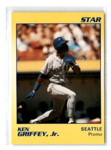 1990  Star Promo Ken Griffey Jr. Seattle Mariners Yellow Blank Back 202330