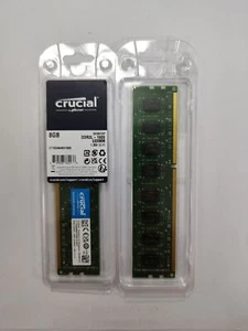 Crucial Kit DDR3L 1600MHz 16GB (2x 8GB) 2RX8 PC3L-12800 Desktop DIMM Memory RAM - Picture 1 of 8