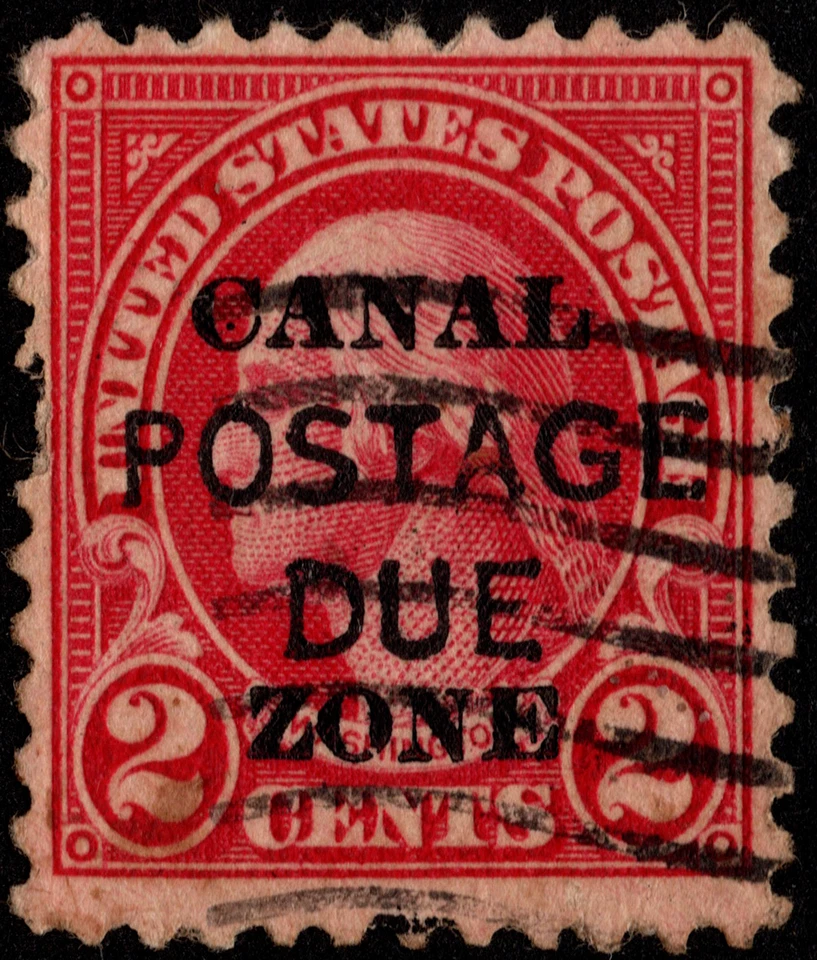 Canal Zone Stamp Scott # J16 Forgery Used 2 Cents Overprinted Postage Due Issue - Image 1 of 1