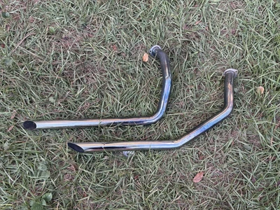 1991 - 2003 HARLEY SPORTSTER XL883 1 1/2'' DRAG PIPES EXHAUST MUFFLERS SP1 - Image 1 of 4