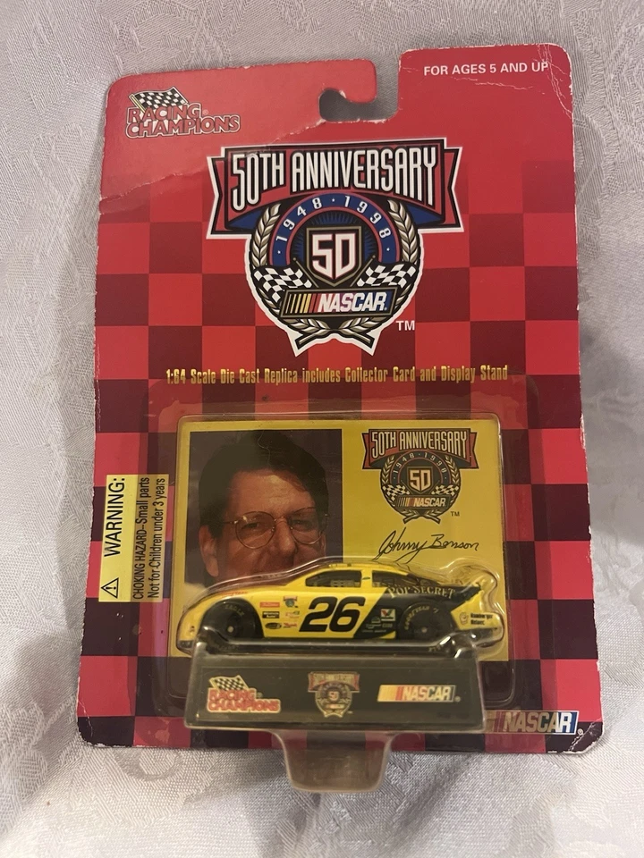 Racing Champions Johnny Benson #26 1998 50th Anniversary Nascar Stock Car 1:64 - Image 1 of 1