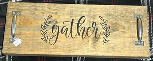 Solid Wood Pine Serving Tray Or Decor - Picture 1 of 5