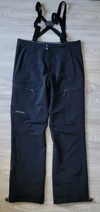 Patagonia Snow Pants Mens L Black Mixed Guide Ski Outdoor Hiking Cargo Suspender - Picture 1 of 18