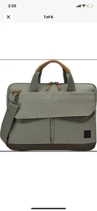 CASE LOGIC LODA-114 Petrol Green 14" Laptop Shoulder Bag Brand New With Tag - Picture 1 of 9
