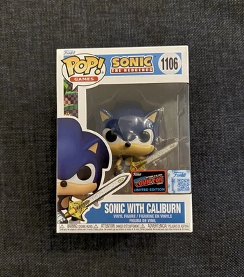 Funko Pop Games #1106 Sonic With Caliburn Calcomanía Oficial NYCC 2025 Foto 1 de 4