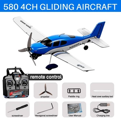 RC Plane 580(SR22) Brushless 4CH Airplane EPP Automatic Balancing RC Gliding - Image 1 of 4