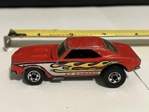 1982 Hot Wheels Diecast Blackwall ‘67 Camaro Red W/Flames - Malaysia - Picture 1 of 6
