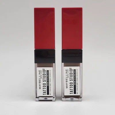 Gel para peinar cejas Maybelline New York Tattoo Studio, 257 marrón medio lote de 2 Foto 1 de 4