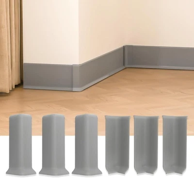 Baseboard Corner Blocks 4inch Height, Self Adhesive 3 Inside + 3 Outside Corn...