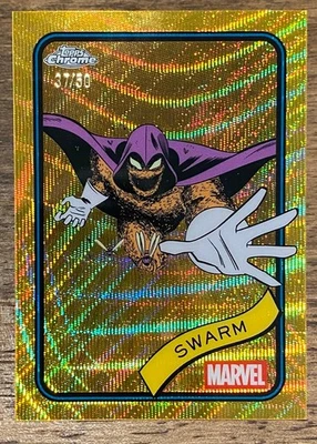 2025 Topps Chrome Marvel, Gold Wave/50 - Swarm Foto 1 de 3