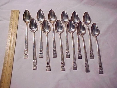 12 cucharas de té heladas de plata coronación comunitaria 1936 Foto 1 de 3