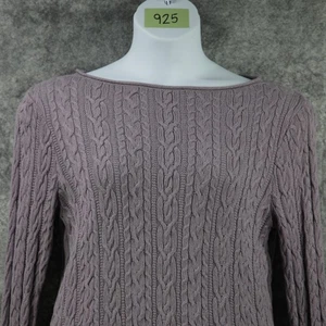 Ralph Lauren Pullover Damen XL Zopfmuster Pulli Langarm Rollkragen Bateau - Bild 1 von 6