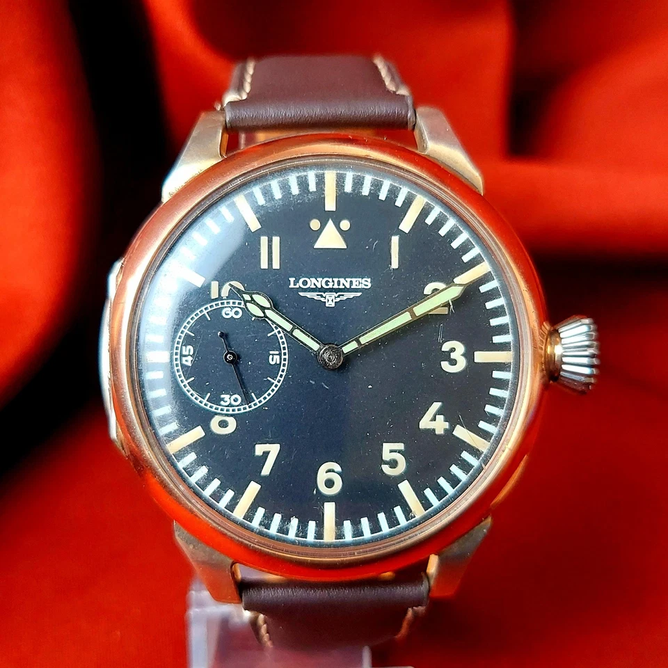 Reloj Longines Vintage Suizo Estilo Militar Coleccionable Reloj de Matrimonio Reparado Foto 1 de 4
