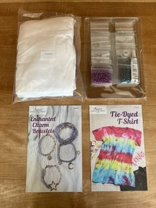 Annie's Creative Girl's Club Tie-Dyed T-Shirt & Enchanted Charm Bracelets - Picture 1 of 6