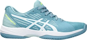 Asics Solution Swift FF Clay Womens Tennis Shoes Blue Sports Training Trainers - Picture 1 of 7