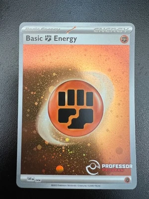 Pokemon Basic Fighting Energy SVE 006 Professor Program 2023 Cosmos Holofoil NM - Image 1 of 4