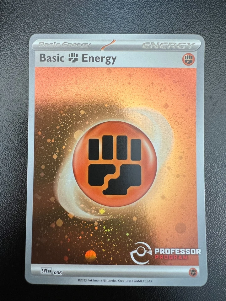 Pokemon Basic Fighting Energy SVE 006 Professor Program 2023 Cosmos Holofoil NM - Image 1 of 4