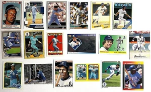 GEORGE BRETT, BO JACKSON Royals ~ Lotto di carte con inserti - Foto 1 di 1