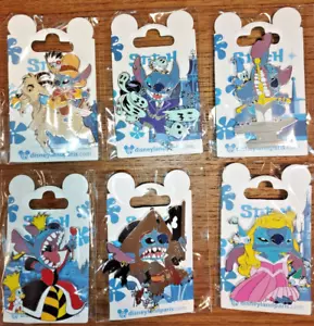 Lilo and Stitch Duckling in disguise Dlp 2022 Disney Land Paris 6 Pins - Picture 1 of 9
