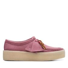 Clarks Originals Wallabee Coupe Rose Nubuk Cuir Rose Femme