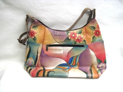 Nuevo ANNA BY ANUSCHKA Bolso Hobo Grande Multibolsillo Foto 1 de 4