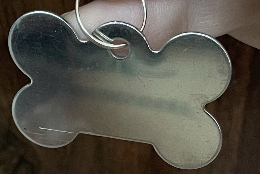 Stainless Steel Pet ID Tags Dog Tags Personalized Front and Back Engraving (Heart)