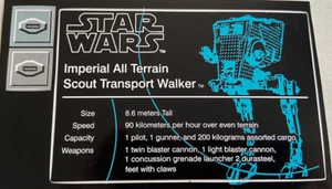 Lego Star Wars UCS Sticker sheet 10174 AT-ST Imperial All Terrain Scout Ersatz - Bild 1 von 1