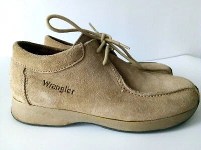 Wrangler Z10A ESW Footwear Brown Suede Leather Shoes Men`s Size-41 Used Comfort - Image 1 of 4
