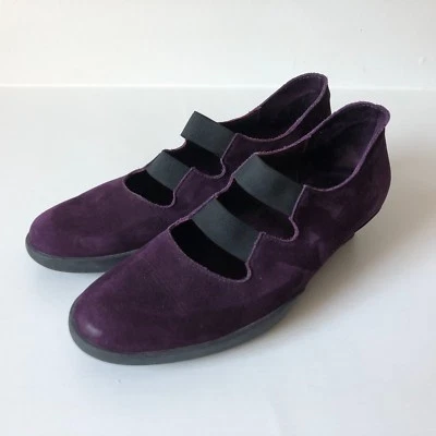 Zapatos para mujer Arche, sabor púrpura gamuza suela de nobuck sin cordones tacón de gatito EE. UU. 6 Foto 1 de 4