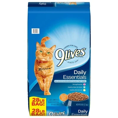 9Lives Daily Essentials Dry Cat Food, 28 lb. Bag
