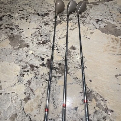 Vintage Ben Hogan 1,3 & 5 Series 56 Apex Steel 3 RH Woods w/Original Grips 41 In - Image 1 of 4