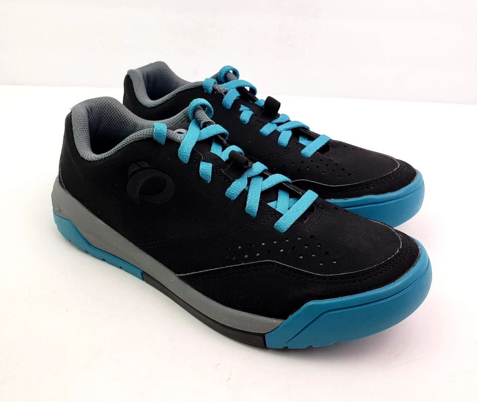 Zapatos planos de bicicleta de montaña Pearl iZumi X-Alp Flow para mujer talla EU 36 US 5 negro verde azulado Foto 1 de 4