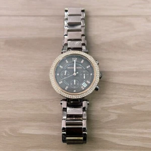 Michael Kors MK6378 Watch Women Quartz Analog Brown Strap Chocolate Chronograph - Picture 1 of 15