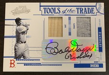 Bobby DOERR 2005 Playoff Absolute Tools of the Trade Dual Relics AUTO 47/50