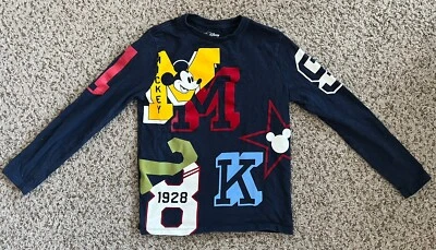 DISNEY GAP MICKEY MOUSE BLUE T-SHIRT TOP SIZE LARGE - Image 1 of 2